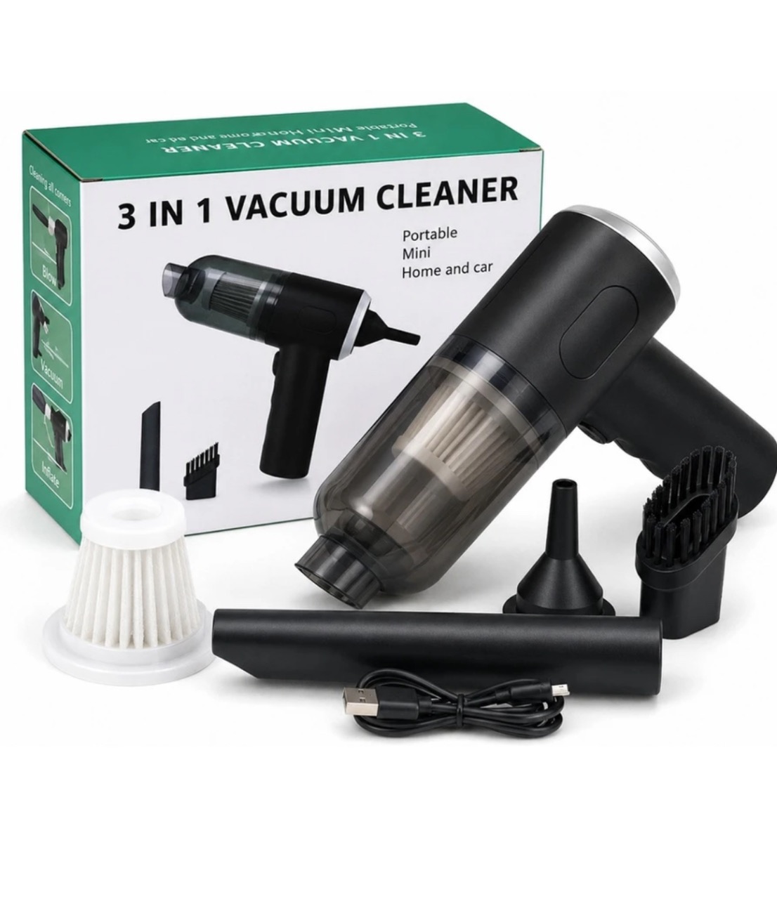 3-in-1 Portable Mini Vacuum Cleaner (AS-228)