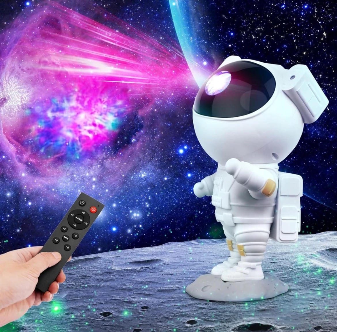 Astronaut Galaxy Star Projector Night Light | Space LED Lamp for Kids Bedroom & Home Decor