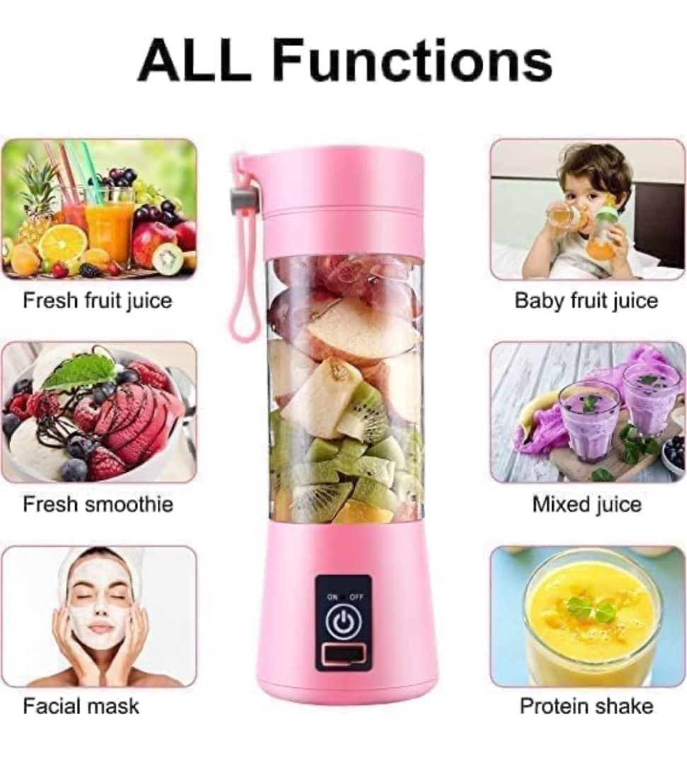 Juice Cup Portable & Rechargeable Battery Juice Blender (Model: NG-01)