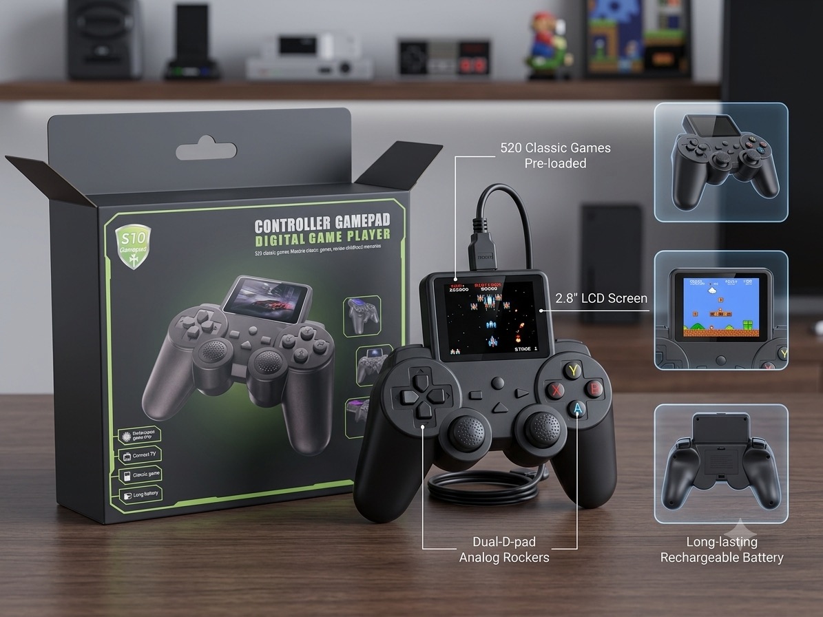 S10 Handheld Gamepad & Digital Game Player