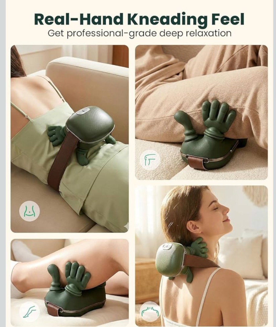 Smart Shiatsu Neck, Back & Body Massager with Hall Sensor Technology