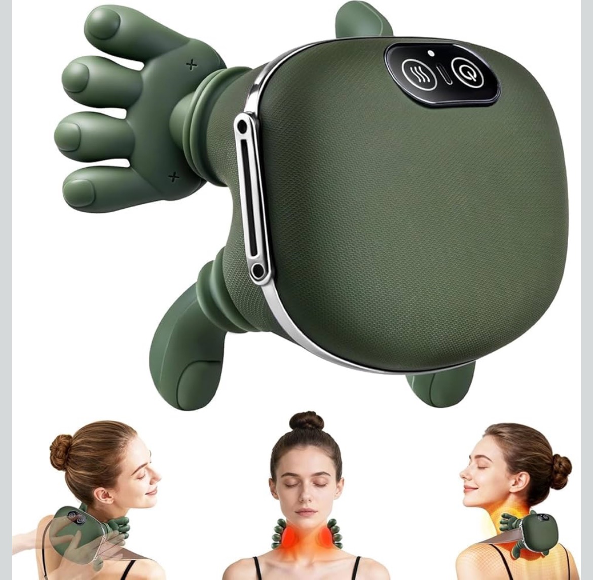 Smart Shiatsu Neck, Back & Body Massager with Hall Sensor Technology