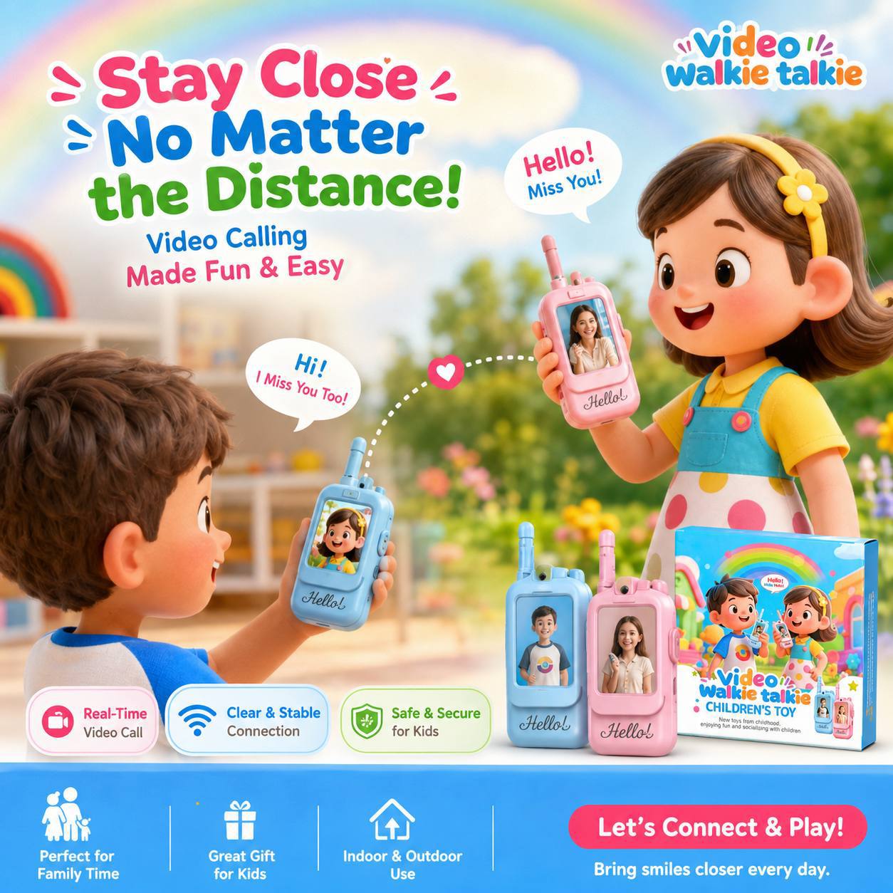 Video Walkie Talkie for Kids – Stay Close, No Matter the Distance!